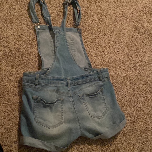 overalls basic denim size large - Picture 3 of 3